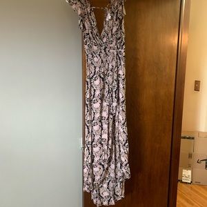 Xhiliration high low romper/dress